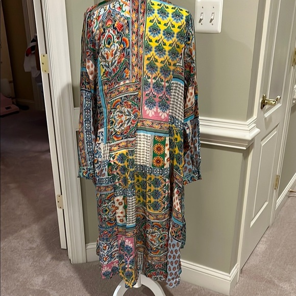 Johnny Was Diskana Dena Multicolor Patchwork Slip dress, NWOT - Picture 7 of 15